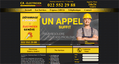 Desktop Screenshot of geneve-electricien.ch